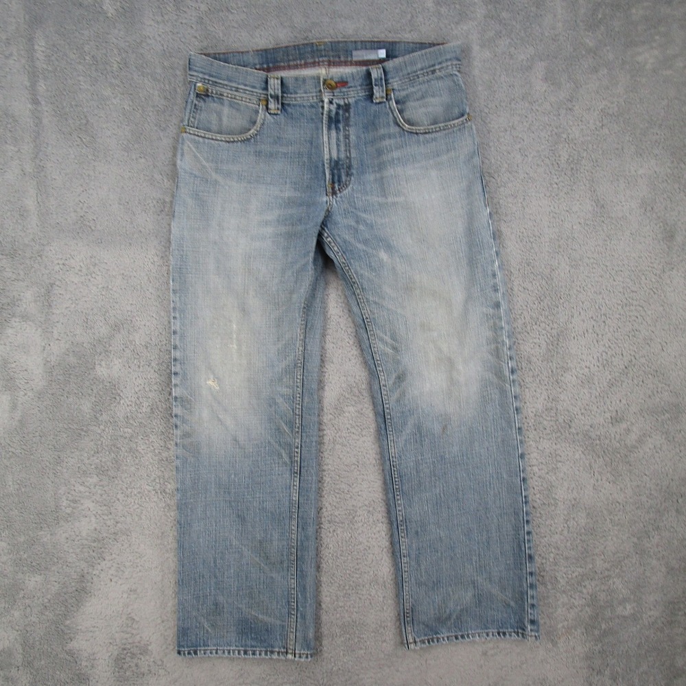 Levis Loose Fit Jeans Mens Silver Tab Distressed Relaxed Straight Leg 34x31 Y2K